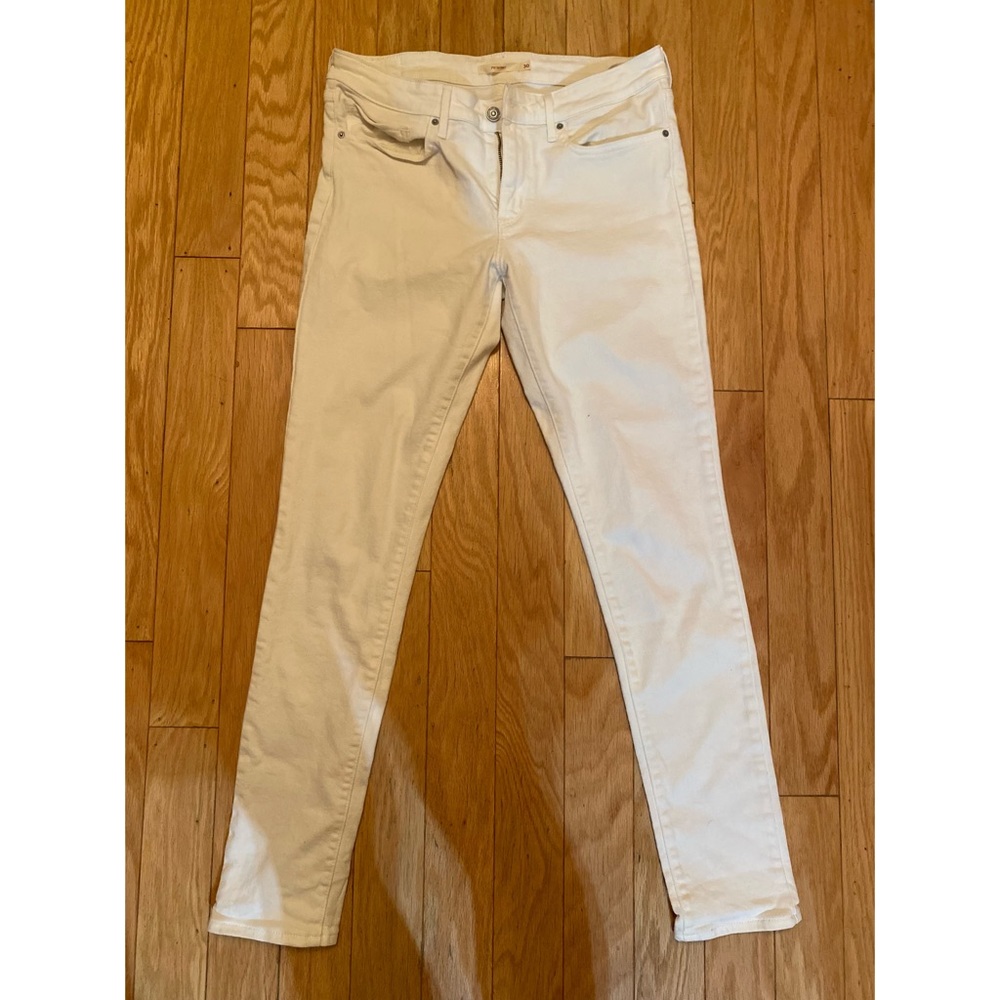 Levi 711 White Skinny Jeans size 30